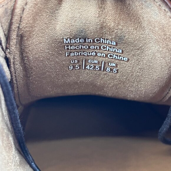 Aldo Stan Oxford Dress Shoes Size 9.5 Tan Cap Toe Lace Up Leather Upper main image 7